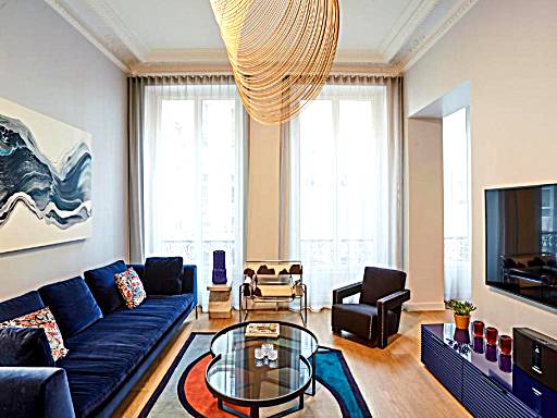 Designer luxury flat in Central Paris - 2bed 2bath with AC