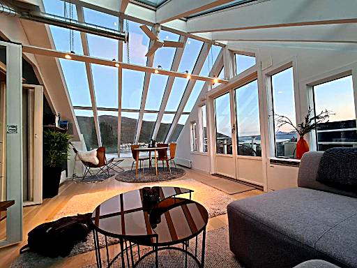 Glass roof private loft in Tromsø
