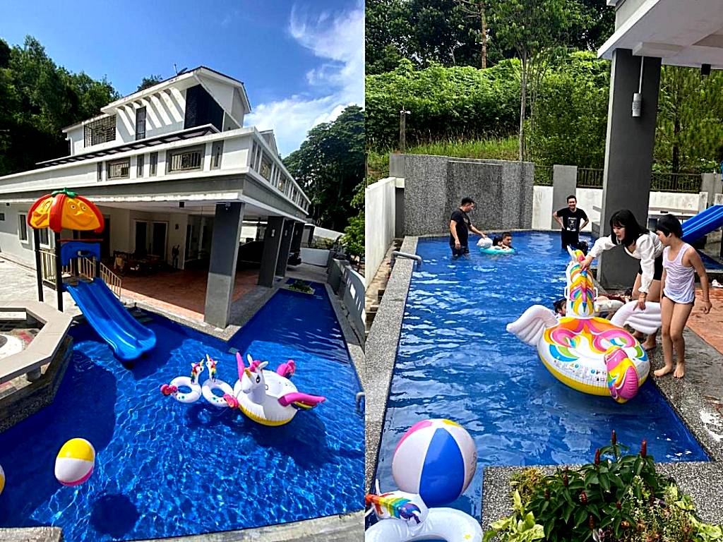 40PAX 7BR Villa with Kids Swimming pool, KTV, Pool Table n BBQ near SPICE Arena Penang 9800 SQFT