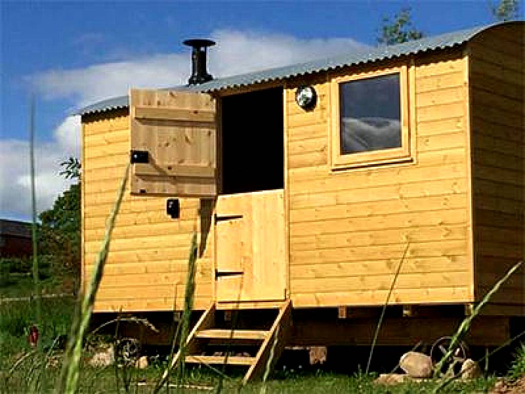 The Shepherd's Hut with cosy logburner