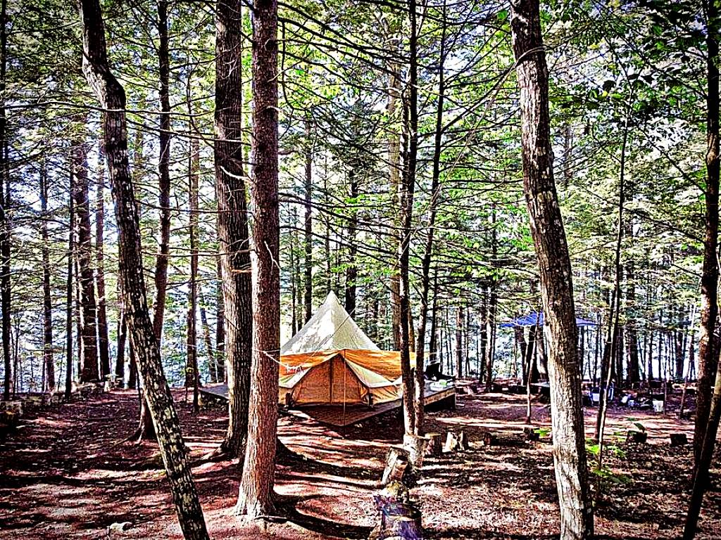 Island Glamping in a Luxury Tent in Maine